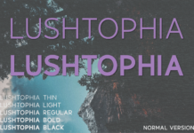 Lushtophia Font Lushtophia Font Poster 1