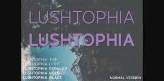 Lushtophia Font Poster 1