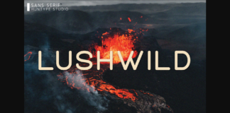 Lushwild Font Poster 1