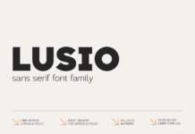 Lusio Font Poster 1