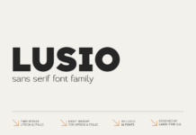 Lusio Font Lusio Font Poster 1