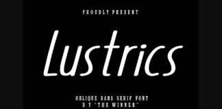 Lustrics Font Poster 1