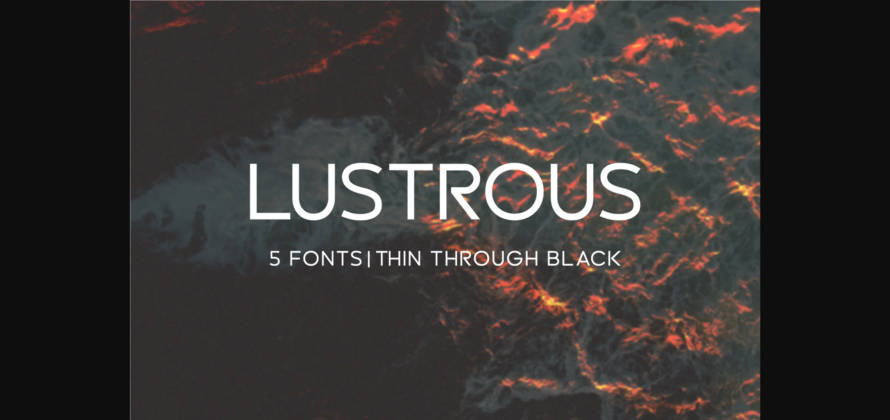 Lustrous Font Poster 3