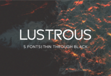 Lustrous Font Poster 1