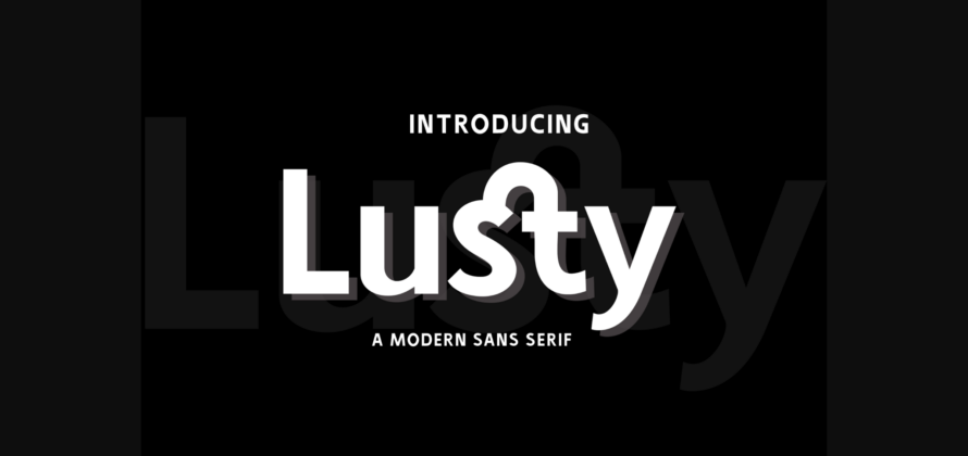 Lusty Font Poster 3