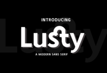 Lusty Font Poster 1