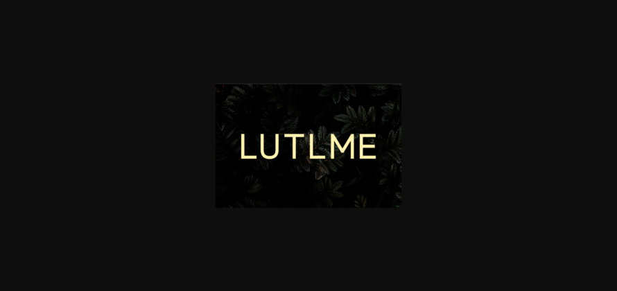 Lutlme Font Poster 3