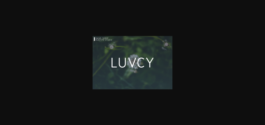 Luvcy Font Poster 3