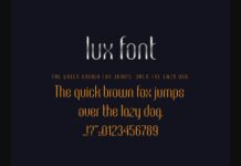 Lux Font Poster 1
