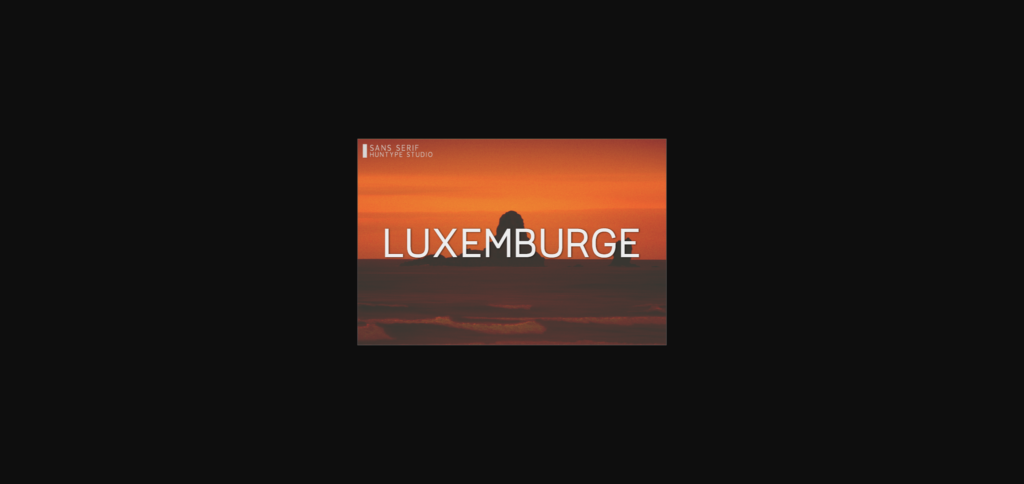 Luxemburge Font Poster 3