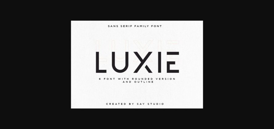 Luxie Font Poster 3