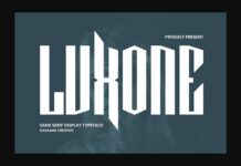Luxone Font Poster 1
