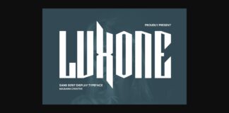 Luxone Font Poster 1