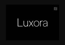 Luxora Font Poster 1
