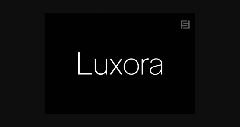 Luxora Font Poster 1