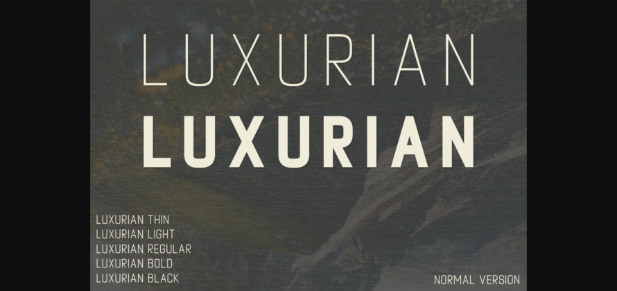 Luxurian Font Poster 3