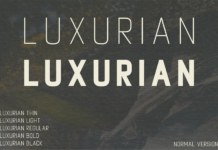 Luxurian Font Poster 1