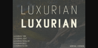 Luxurian Font Poster 1