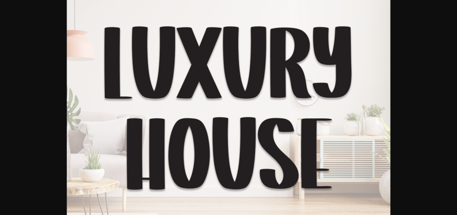 Luxury House Font Poster 3