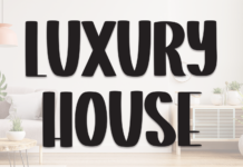 Luxury House Font Poster 1