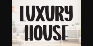 Luxury House Font Poster 1