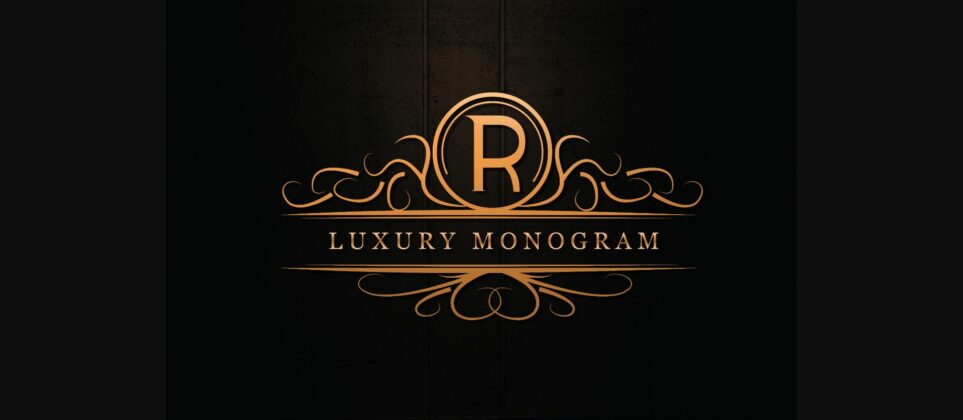 Luxury Monogram Font Poster 3