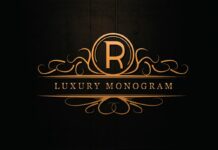 Luxury Monogram Font Poster 1