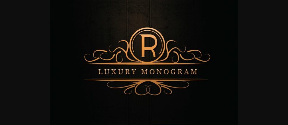 Luxury Monogram Font Poster 1