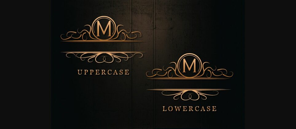 Luxury Monogram Font Poster 2