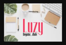 Luzy Font Poster 1