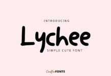 Lychee Font Poster 1