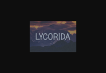 Lycorida Font Poster 1