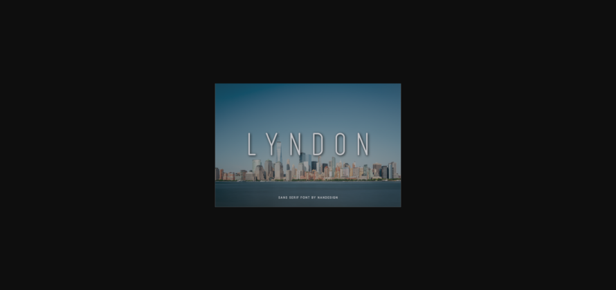 Lyndon Font Poster 3