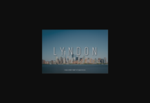 Lyndon Font Poster 1