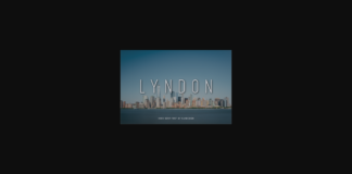 Lyndon Font Poster 1