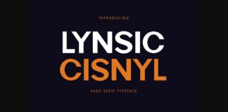 Lynsic Cisnyl Font Poster 1