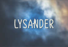 Lysander Font Poster 1