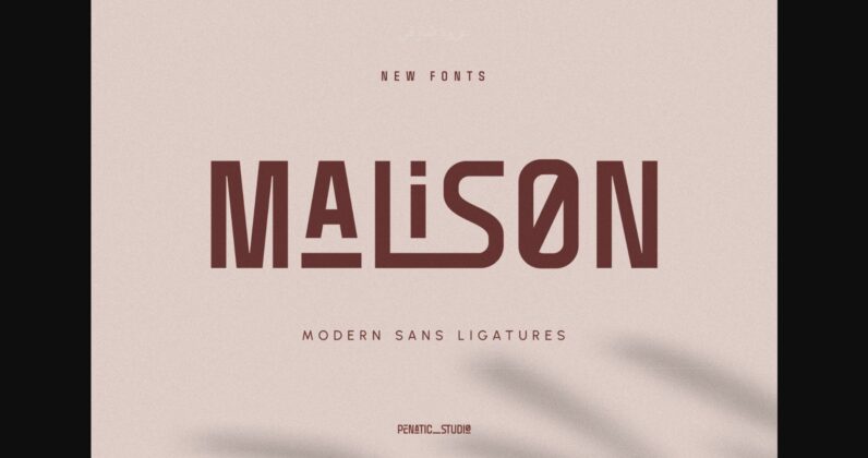 Malison Font Poster 3