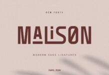 Malison Font Poster 1