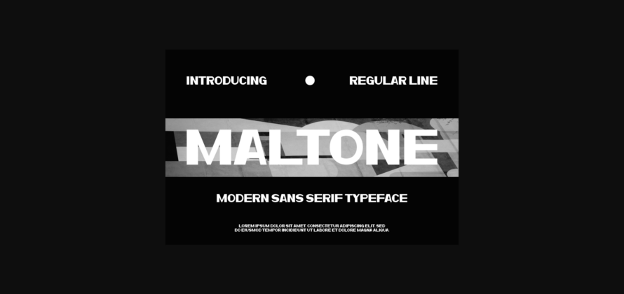 Maltone Font Poster 3