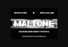 Maltone Font Poster 1