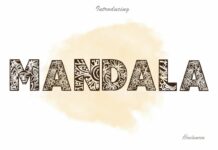 Mandala Font Poster 1