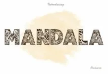 Mandala Font Mandala Font Poster 1