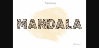 Mandala Font Poster 1