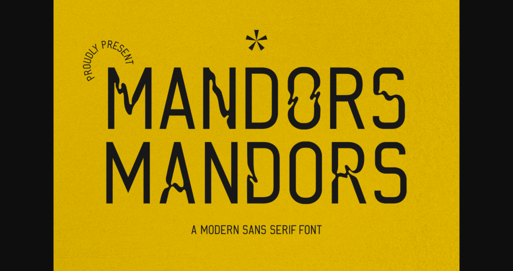 Mandors Font Poster 3