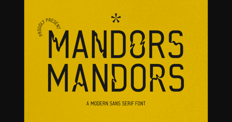 Mandors Font Poster 3