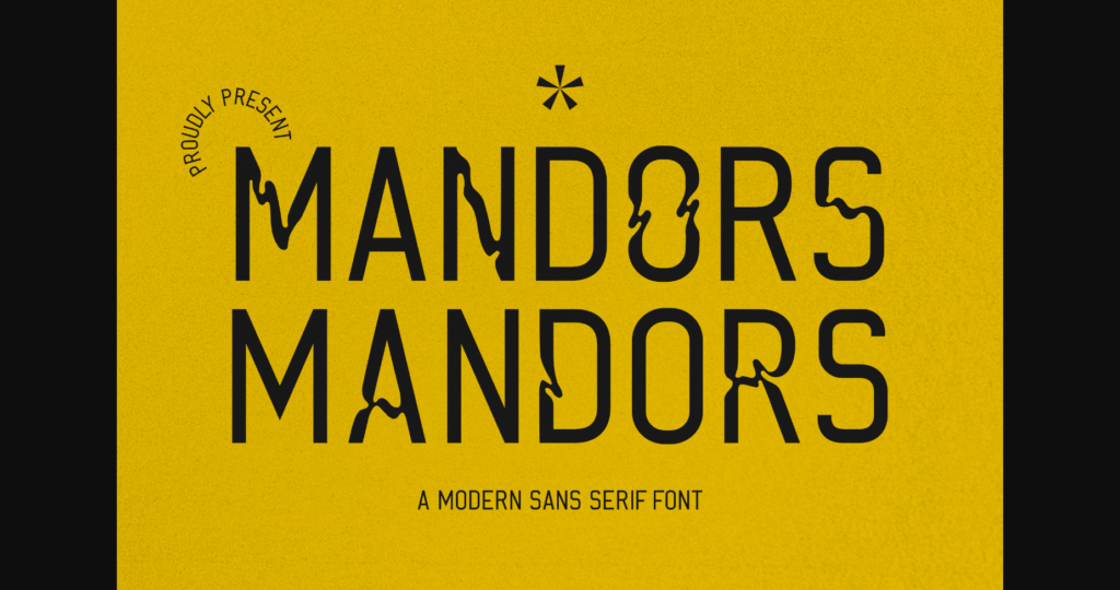 Mandors Font Poster 1