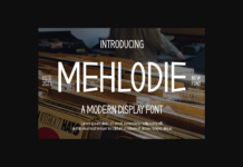 Mehlodie Font Poster 1