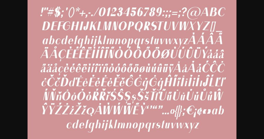 Meline Font Poster 7