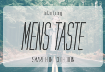 Mens Taste Font Poster 1